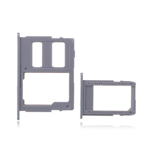 OEM Dual SIM + SD Card Tray for Samsung Galaxy J5 (2017) Blue