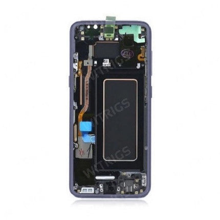 OEM Screen Replacement with Frame for Samsung Galaxy S8 Orchid Gray