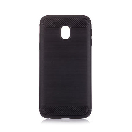 Brushed Silicon Back Shell for Samsung Galaxy J3 (2017) Black