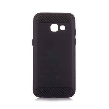 Brushed Silicon Back Shell for Samsung Galaxy A3 (2017) Black