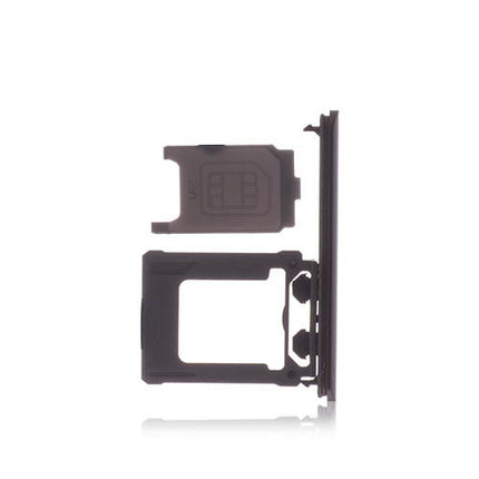 OEM SIM Card Tray + SIM Cover Flap for Sony Xperia XZ1 Black