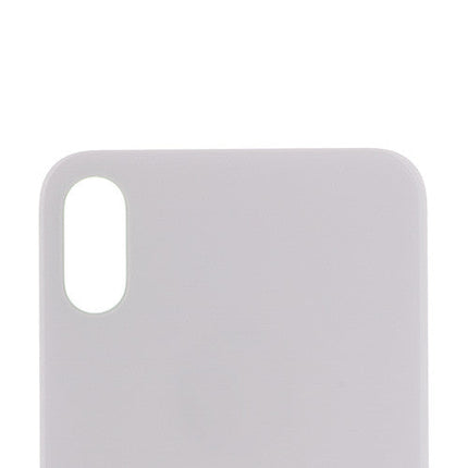 Custom Battery Cover for iPhone X Silver