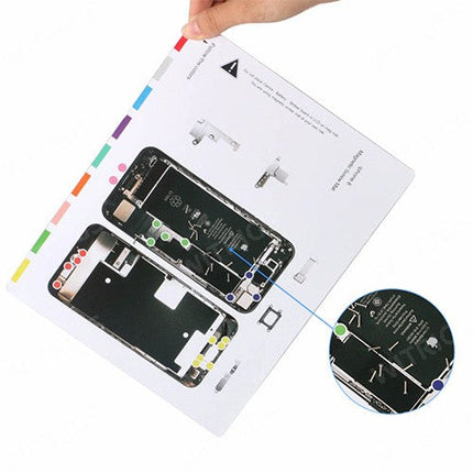Magnetic Screw Mat for iPhone 8 White
