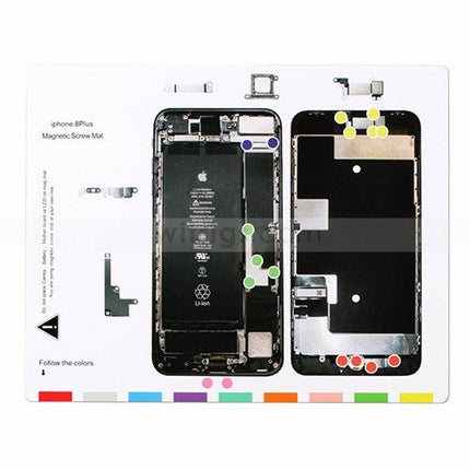 Magnetic Screw Mat for iPhone 8 Plus White
