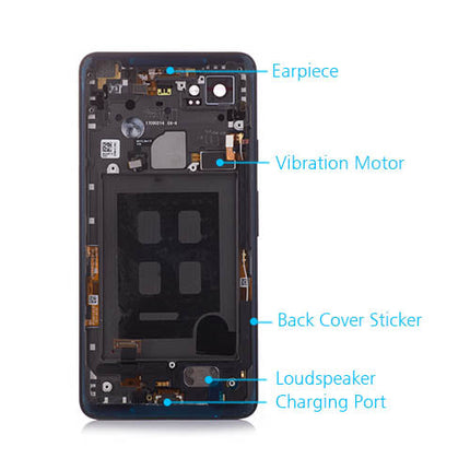 OEM Rear Housing for Google Pixel 2 XL Just Black.
