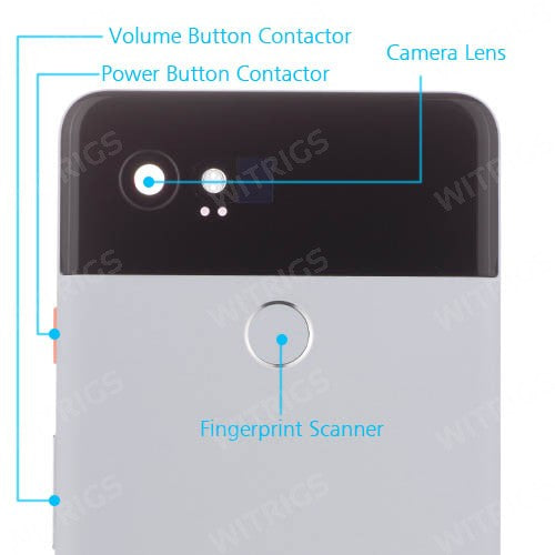 OEM Rear Housing Assembly for Google Pixel 2 XL Black & White.