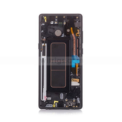 OEM Super AMOLED Screen Replacement with Frame for Samsung Galaxy Note 8 Midnight Black