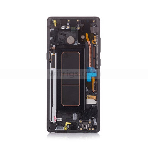 OEM Super AMOLED Screen Replacement with Frame for Samsung Galaxy Note 8 Midnight Black