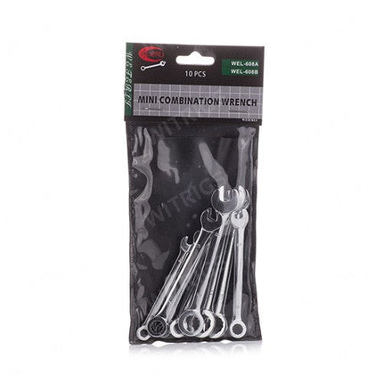 Universal Mini Combination Wrench 10PCS/SET Silver