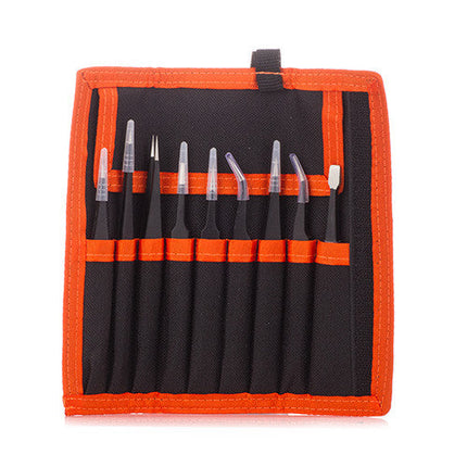 Universe 9 PCS Tweezers Toolkit Black