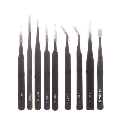 Universe 9 PCS Tweezers Toolkit Black