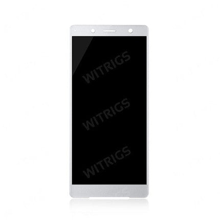 OEM LCD Screen with Digitizer Replacement for Sony Xperia XZ2 Compact White Silver