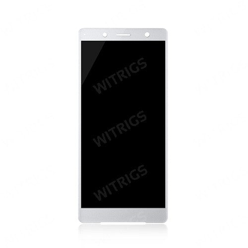 OEM LCD Screen with Digitizer Replacement for Sony Xperia XZ2 Compact White Silver