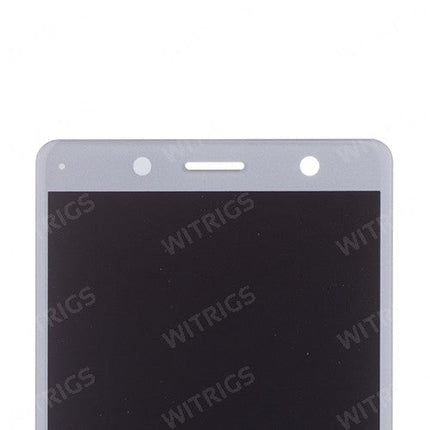 OEM LCD Screen with Digitizer Replacement for Sony Xperia XZ2 Compact White Silver