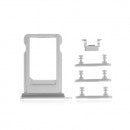 OEM SIM Card Tray + Side Button for iPhone 8 Silver