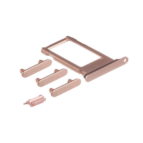 OEM SIM Card Tray + Side Button for iPhone 8 Gold