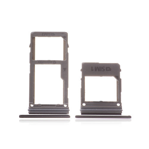 OEM SIM + SD Card Tray for Samsung Galaxy A8 Plus (2018) Black