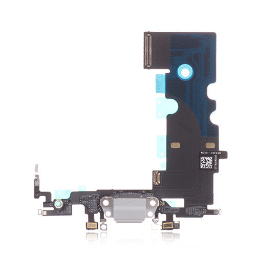 Custom Charging Port Flex for iPhone 8 Silver