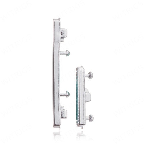 OEM Power + Volume Button for Motorola Moto G4 Play Silver