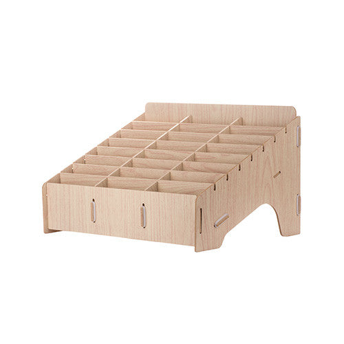 Cell Phone Wooden Storage Box Light Brown