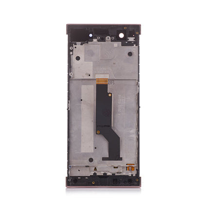 Custom Screen Replacement with Frame for Sony Xperia XA1 Pink