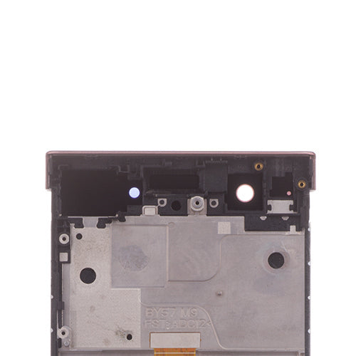 Custom Screen Replacement with Frame for Sony Xperia XA1 Pink