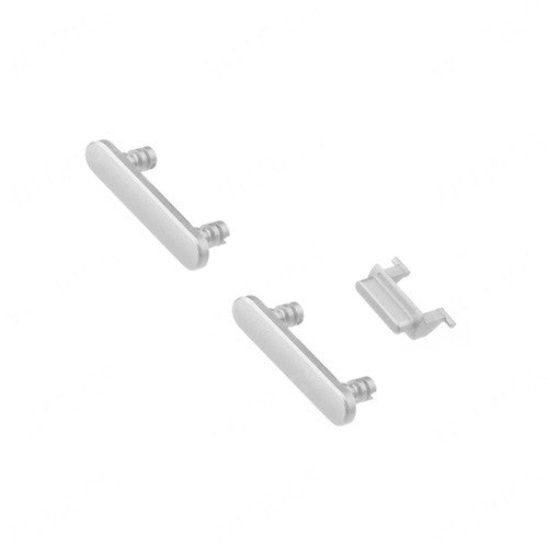 OEM Power Button + Volume Button+ Mute Button for iPhone 8 Plus Silver