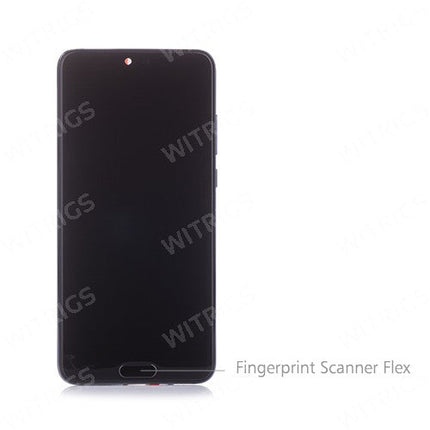 OEM Screen Replacement with Frame for Huawei P20 Black