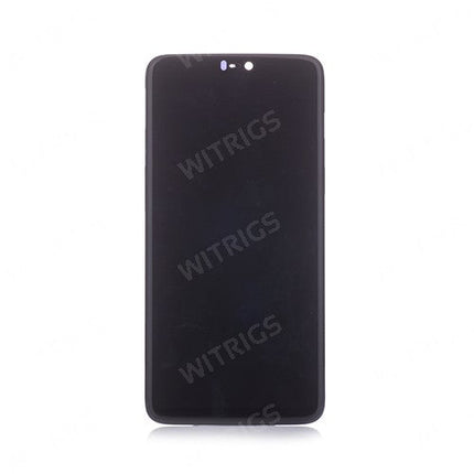 OEM Screen Replacement with Frame for OnePlus 6 Mirror Black
