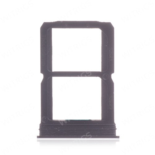 OEM SIM + SD Card Tray for OnePlus 6 Mirror Black