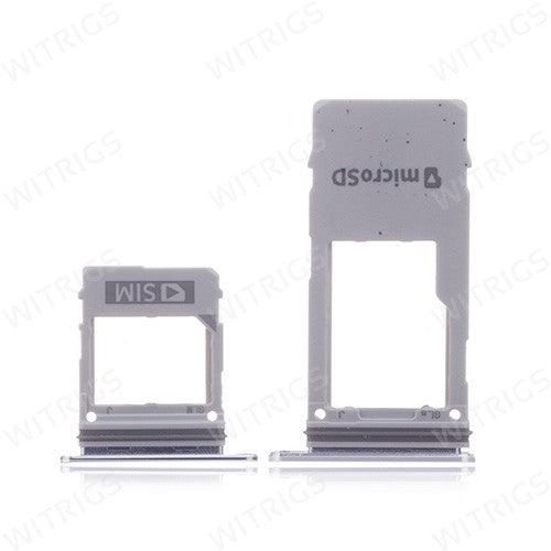 OEM SIM + SD Card Tray for Samsung Galaxy A8 Plus (2018) Blue