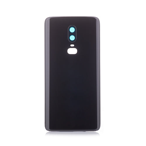 OEM Battery Cover + Camera Lens Ring for OnePlus 6 Mirror Black