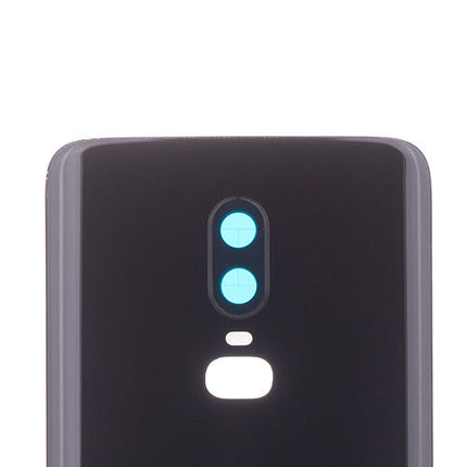 OEM Battery Cover + Camera Lens Ring for OnePlus 6 Mirror Black