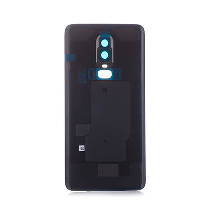 OEM Battery Cover + Camera Lens Ring for OnePlus 6 Mirror Black