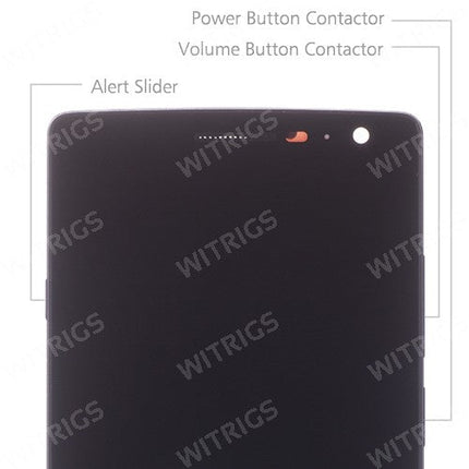 OEM Screen Replacement with Frame for OnePlus 2 Sandstone Black