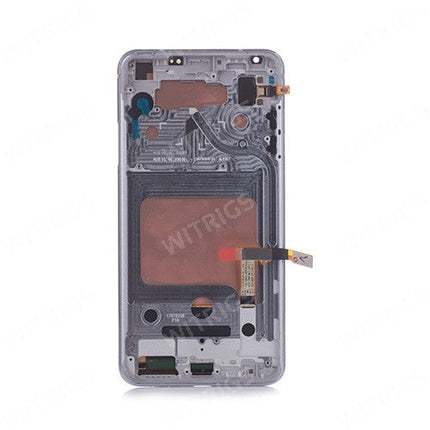 OEM P-OLED Screen Replacement with Frame for LG V30 Cloud Silver