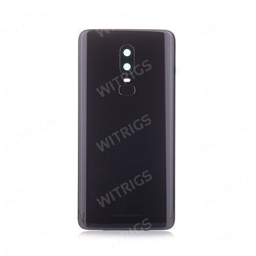 OEM Battery Cover + Fingerprint Scanner Flex for OnePlus 6 Mirror Black