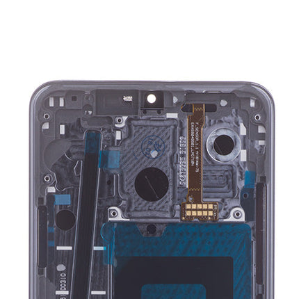 OEM Screen Replacement with Frame for LG G7 ThinQ Platinum Gray