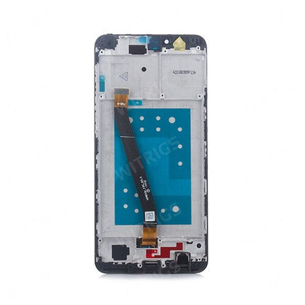 Custom Screen Replacement with Frame for Huawei Honor 7X Blue.