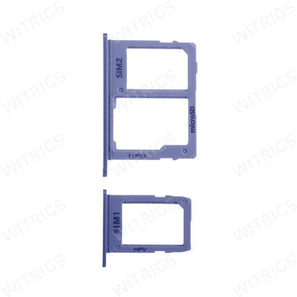 OEM SIM + SD Card Tray for Samsung Galaxy A6 Plus (2018) Blue