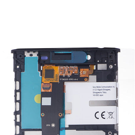 Custom Screen Replacement with Frame for Sony Xperia L1 Black