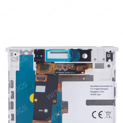 Custom Screen Replacement with Frame for Sony Xperia L1 White