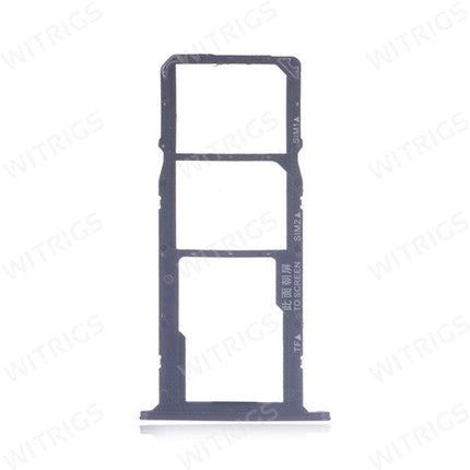 OEM SIM + SD Card Tray for Huawei Y5 Prime (2018) Black
