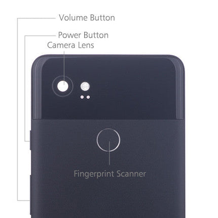 OEM Rear Housing Assembly for Google Pixel 2 XL Just Black.