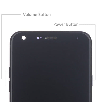 OEM Screen Replacement with Frame for LG Q7 Q610 Black