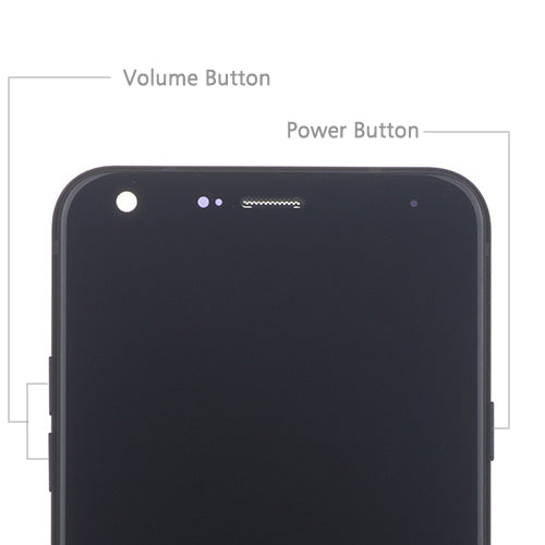 OEM Screen Replacement with Frame for LG Q7 Q610 Black