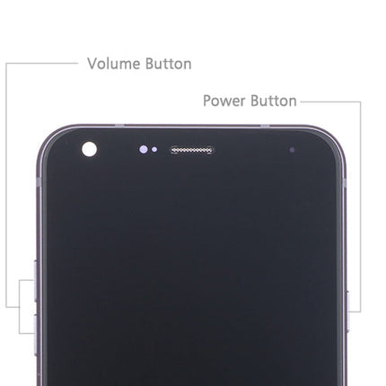 OEM Screen Replacement with Frame for LG Q7 Q610 Purple