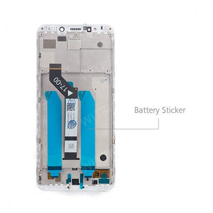 Custom Screen Replacement with Frame for Xiaomi Redmi 5 Plus White