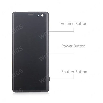 OEM Screen Replacement with Frame for Sony Xperia XZ3 Black