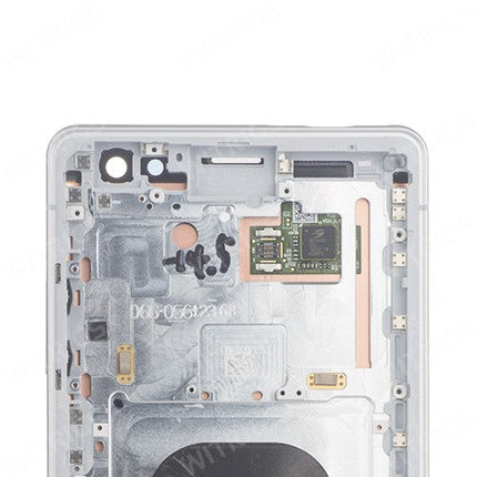 OEM Screen Replacement with Frame for Sony Xperia XZ3 Silver White